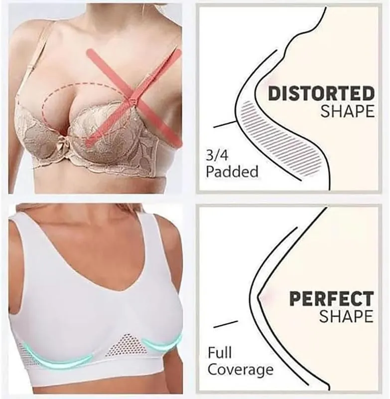 2024 New Breathable Cool Liftup Air Bra, Large Size Air Bra Breathable and Comfortable Mesh Sports Bra for Women