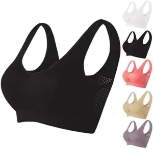 2024 New Breathable Cool Liftup Air Bra, Large Size Air Bra Breathable and Comfortable Mesh Sports Bra for Women