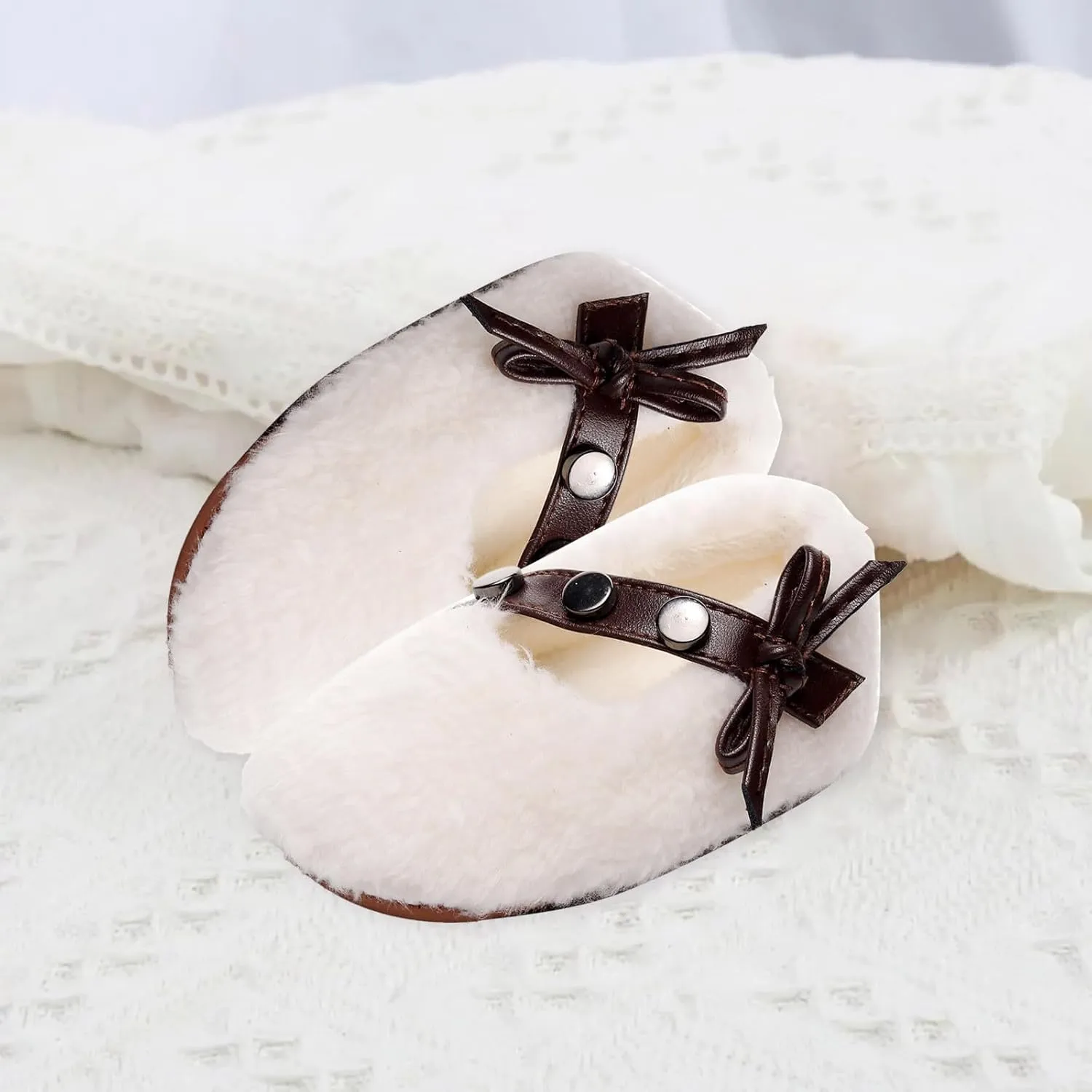 2025 Toddler Kids Baby Girls Warm Cotton Plush Boots Cute Canvas First Walking Casual Shoes Slippers Trendy