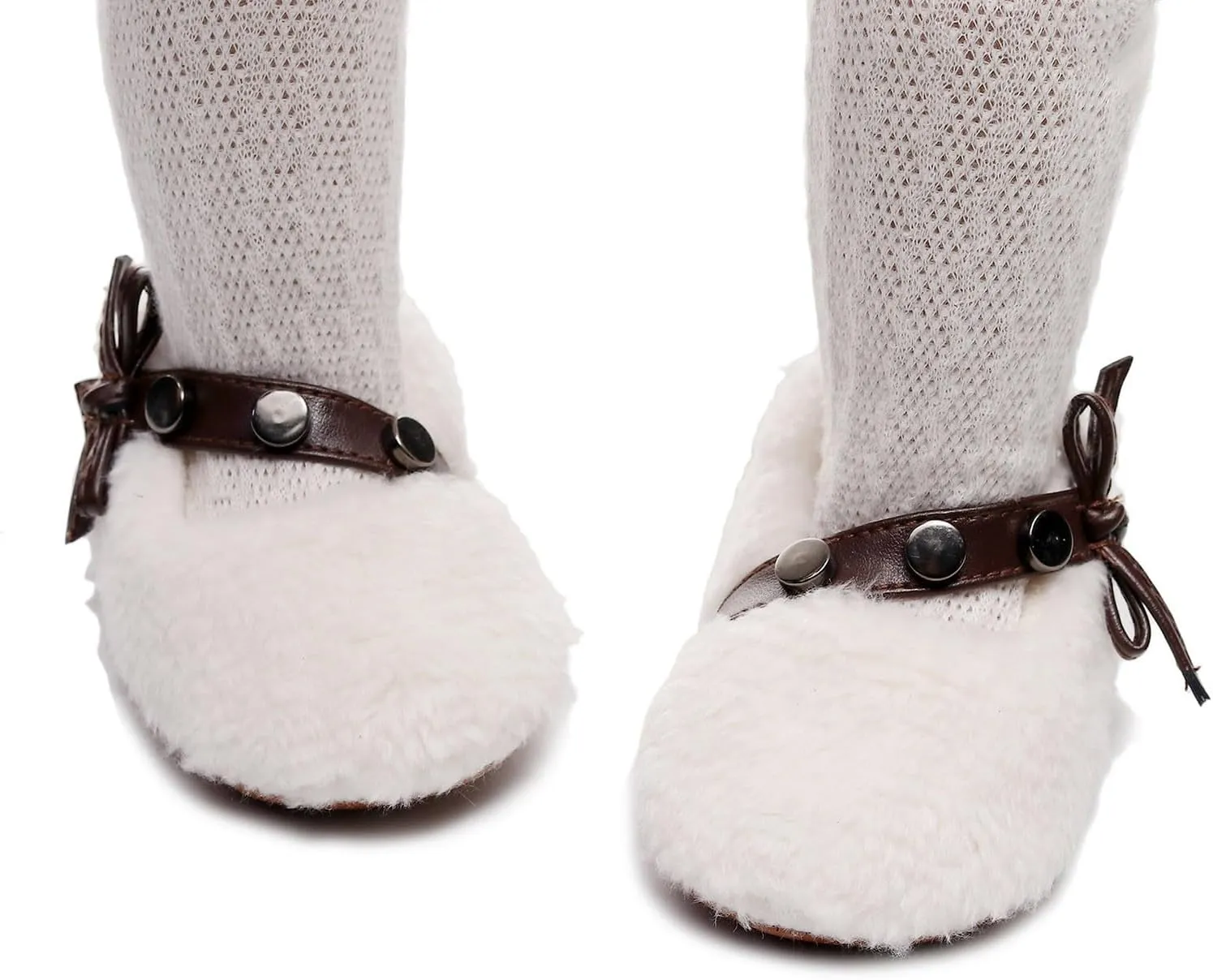 2025 Toddler Kids Baby Girls Warm Cotton Plush Boots Cute Canvas First Walking Casual Shoes Slippers Trendy