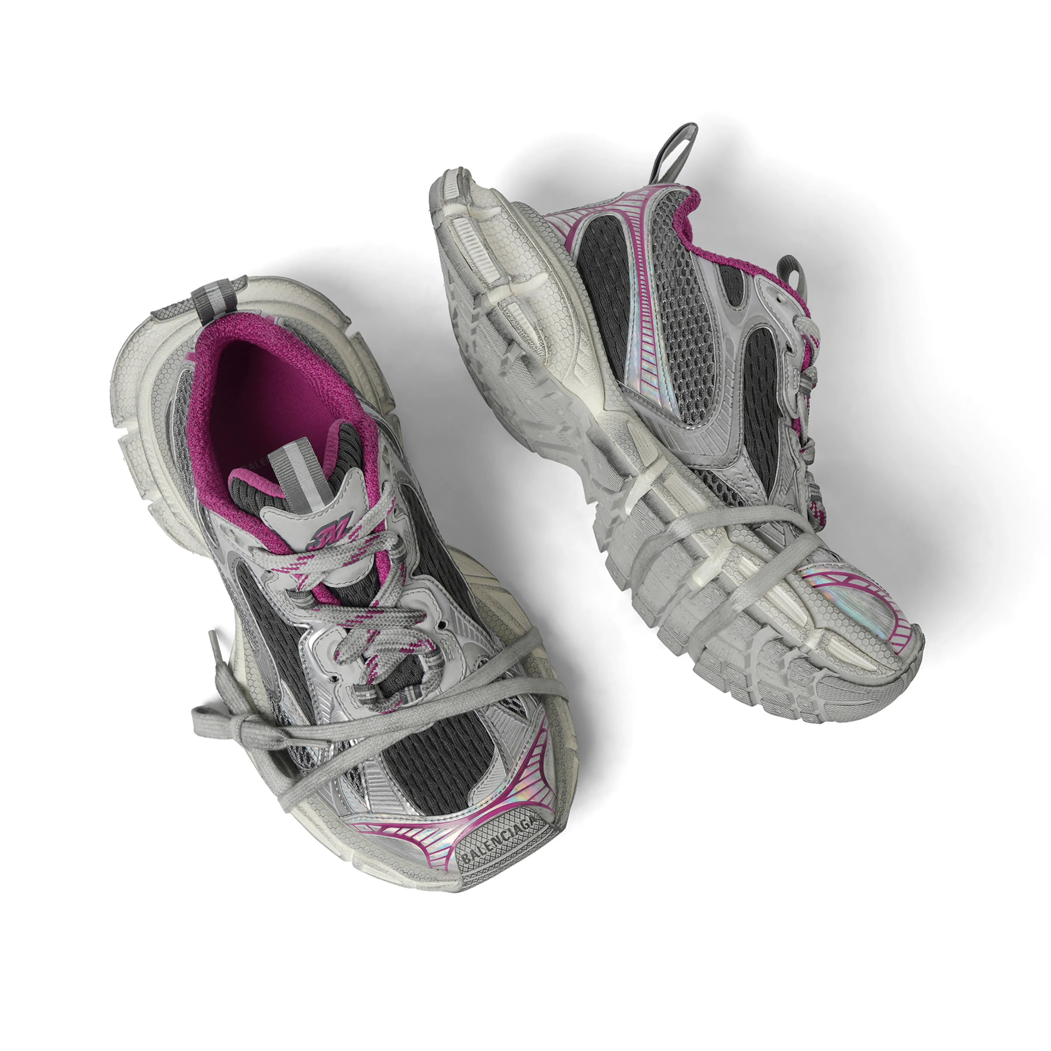 3XL Sneaker in Grey/White/Pink