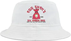 7190 Big Trouble Egg Shens Six Demon Bag - Bucket Hat - Gift White