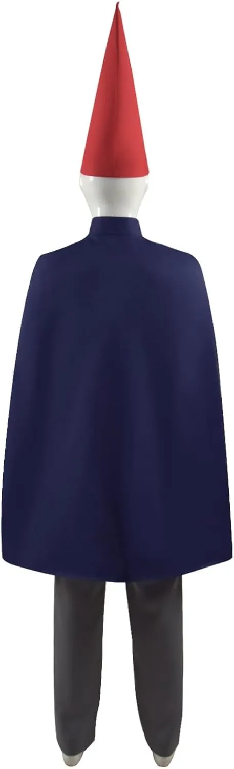 Adult Anime Over Garden Wall Cosplay Costume Wirt Cape with Hat Navy Blue Cloak Shirt Pants Halloween Uniform
