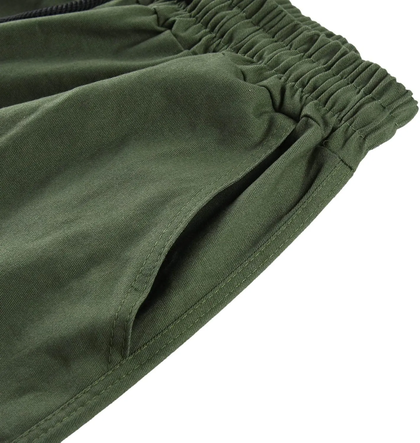 Alalaso Cargo Pants for Men Relaxed-Fit Ripstop Lightweight Trousers Work Casual Hiking Bottom Pant with Multi-Pockets