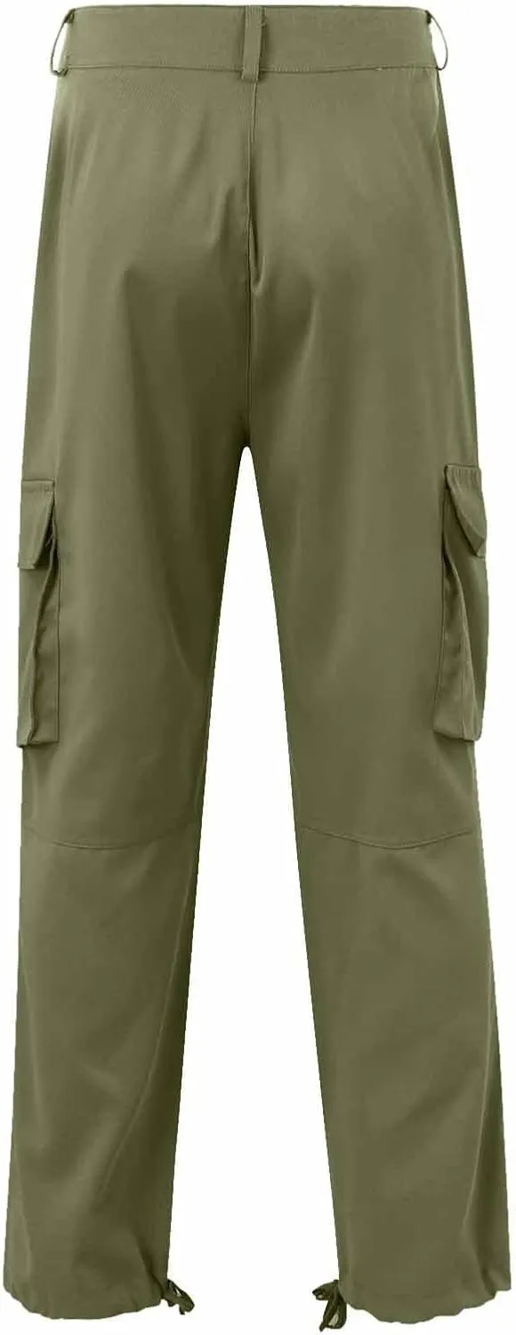 Alalaso Mens Cargo Pants Lightweight Relaxed Fit Ripstop Trousers Tactical Hiking Outdoor Bottom Pant with Multi-Pockets