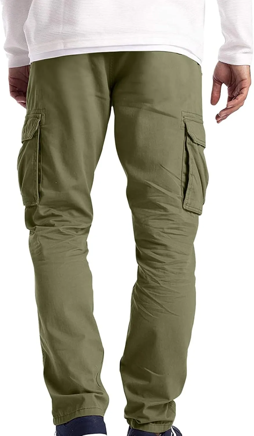 Alalaso Mens Cargo Pants Lightweight Relaxed Fit Ripstop Trousers Tactical Hiking Outdoor Bottom Pant with Multi-Pockets