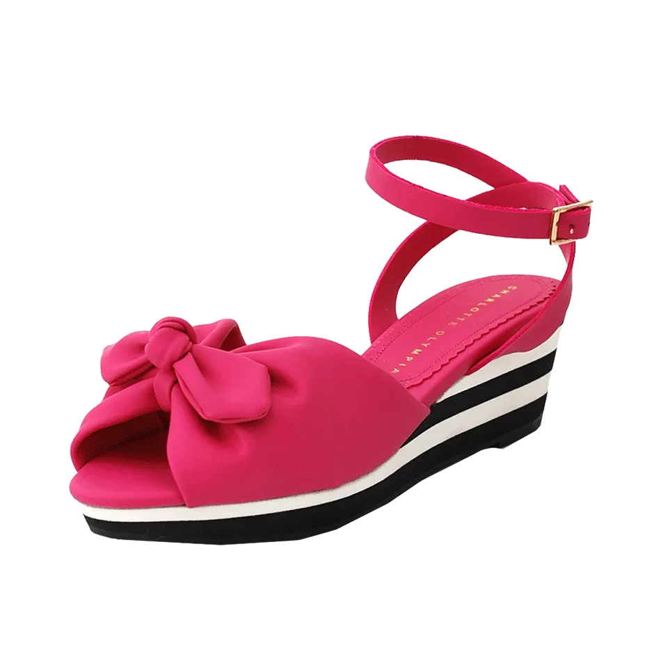 Alexa Wedge Bow Sandal