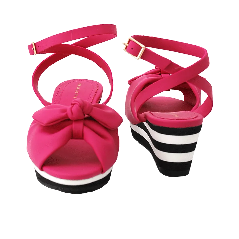 Alexa Wedge Bow Sandal