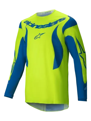 ALPINESTARS 2025 FLUID HAUL JERSEY - FLURO YELLOW BLUE