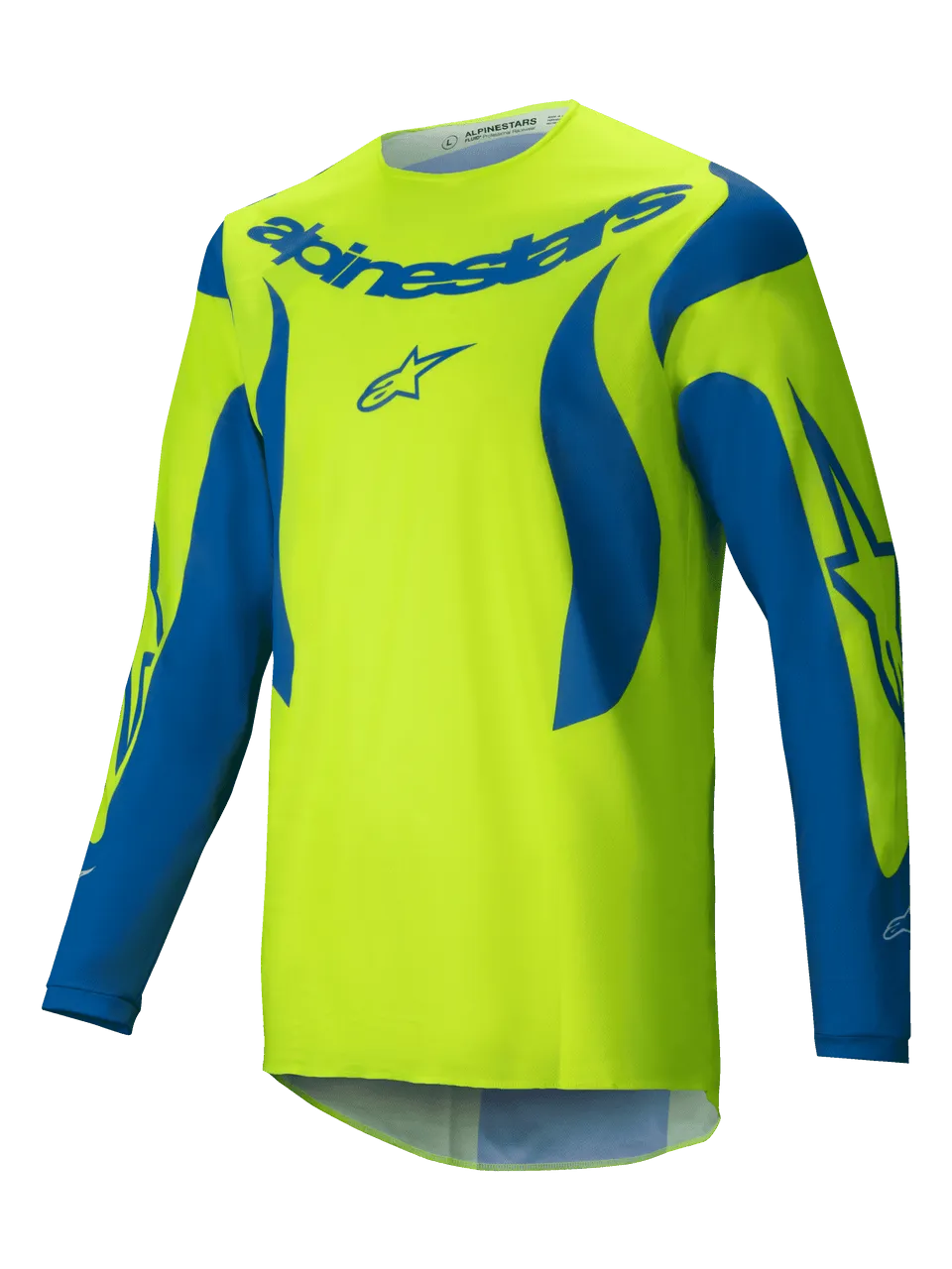 ALPINESTARS 2025 FLUID HAUL JERSEY - FLURO YELLOW BLUE