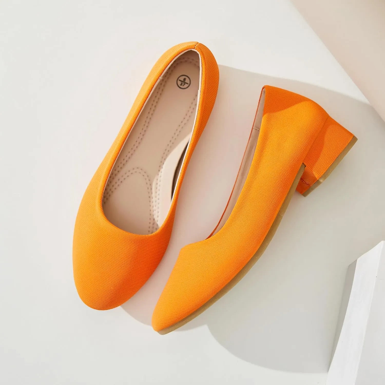 ALTOCIS Women??s Low Block Chunky Heels Pumps Ladies Elegant Closed Round Toe Pumps Shoes Low Platform Office Pumps Shoes