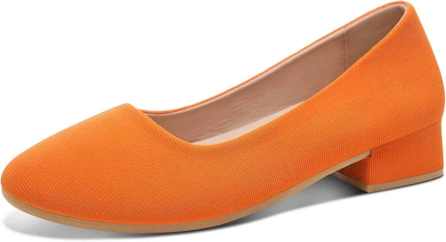 ALTOCIS Women??s Low Block Chunky Heels Pumps Ladies Elegant Closed Round Toe Pumps Shoes Low Platform Office Pumps Shoes