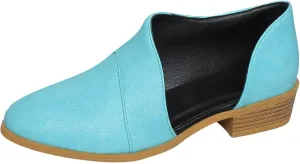 Ankle Boots for Women, No Heel Arch Support Flat Heel Ankle Boots Shoes Side Zipper Vintage Leather Damping Boots