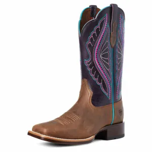 Ariat Prime Time Ladies Boot - Tabacco/Purple