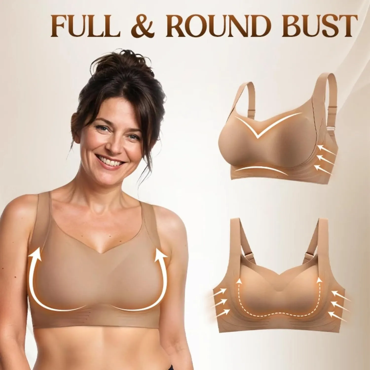 Avaraform Bra, Miskyle Bra, Zenalift-Supportive Wirelessbra All-Day Comfort, Women's Daily Comfort Wireless Shaperbra