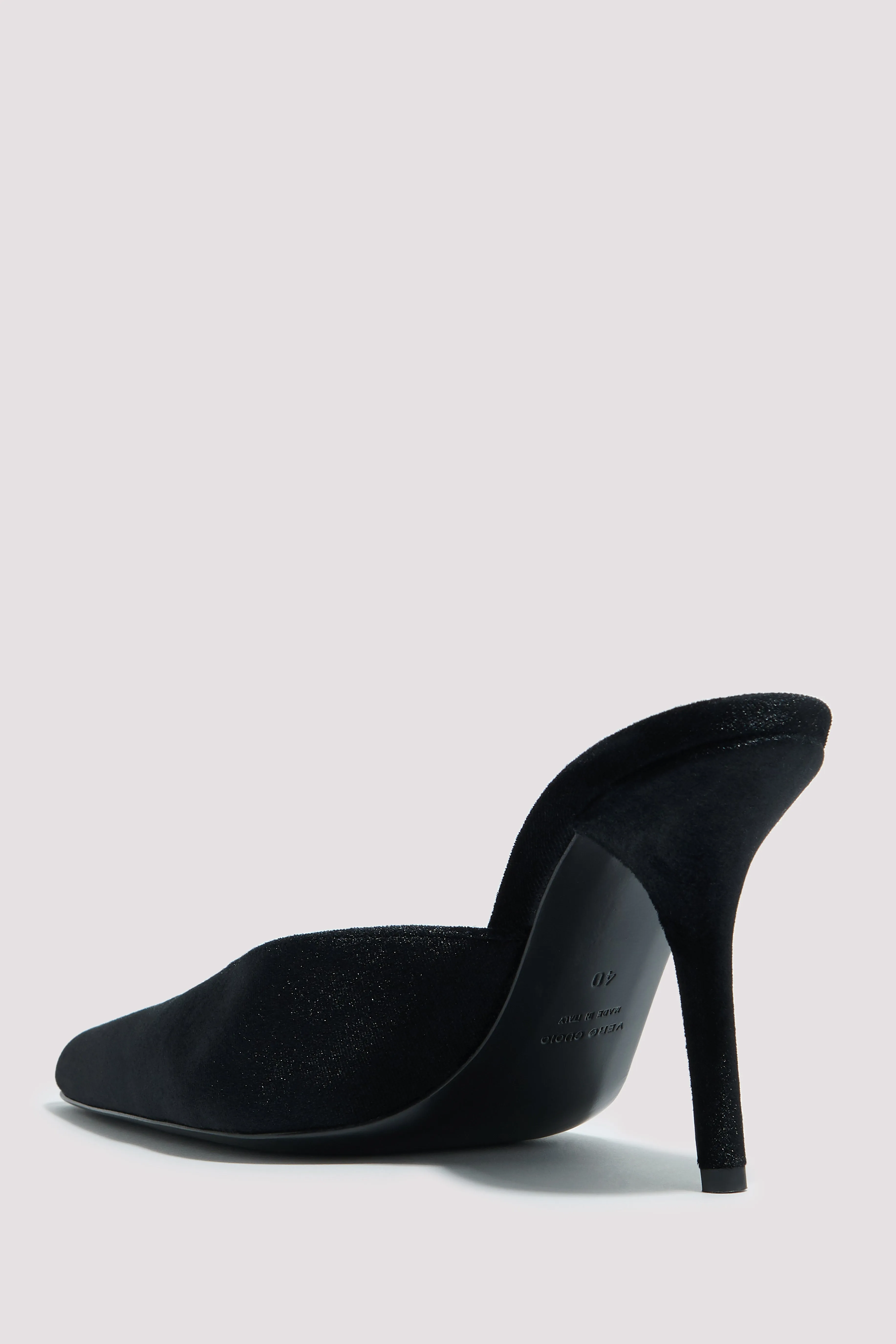Black Abella 85 Velvet High-Heel Pumps