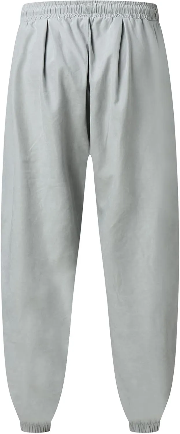 Cargo Pants for Men Relaxed Fit Joggers with Pockets Mens Workout Cargo Sweatpants Athletic Pants Open Bottom Joggers