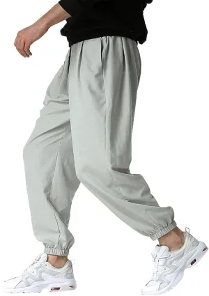 Cargo Pants for Men Relaxed Fit Joggers with Pockets Mens Workout Cargo Sweatpants Athletic Pants Open Bottom Joggers