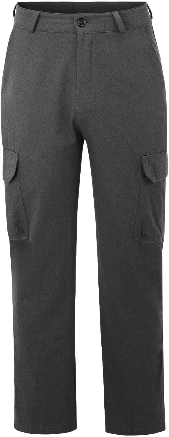 Cargo Pants for Men Relaxed Fit Plus Size Athletic Elastic Waist Drawstring Joggers Casual Closed Bottom Lounge Pants