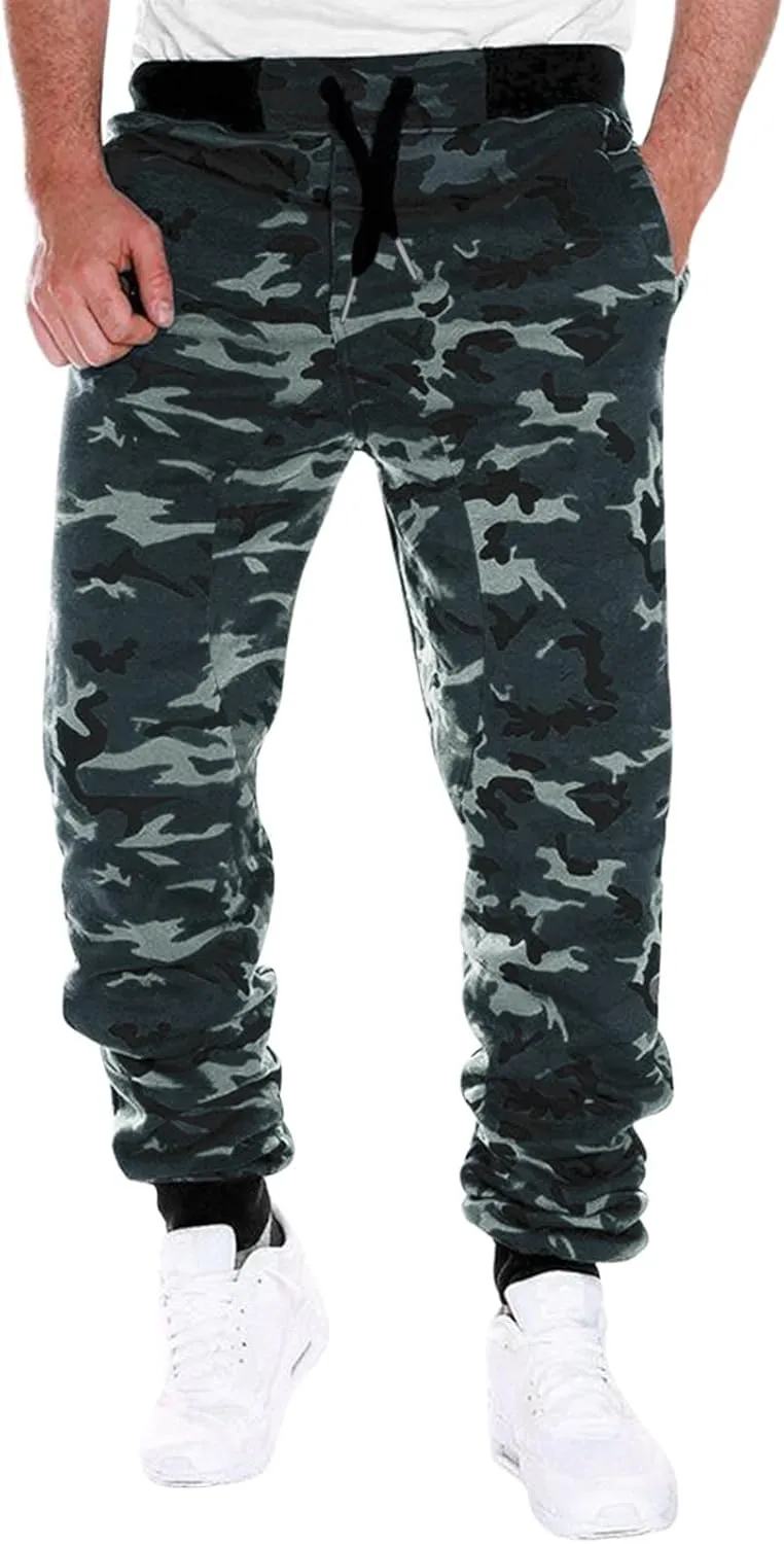 Cargo Pants for Men Relaxed Fit Yoga Sweatpants Cargo Open Bottom Joggers Straight Leg Running Casual Athletic Pants