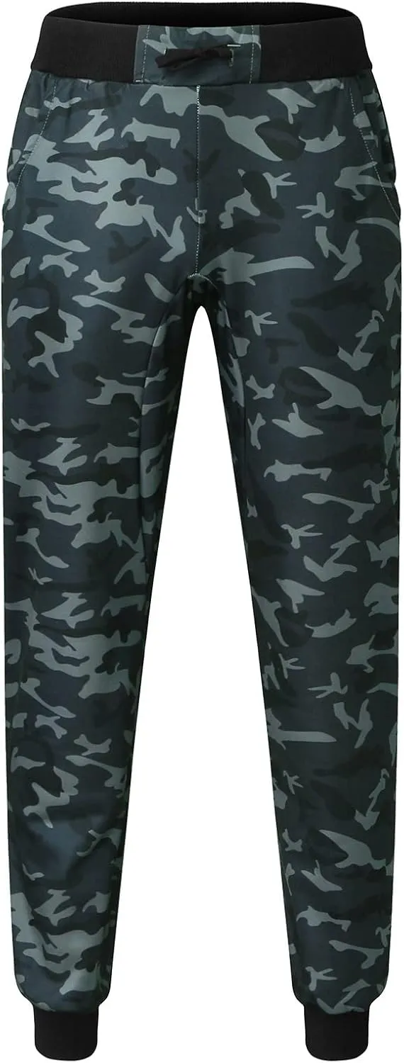 Cargo Pants for Men Relaxed Fit Yoga Sweatpants Cargo Open Bottom Joggers Straight Leg Running Casual Athletic Pants