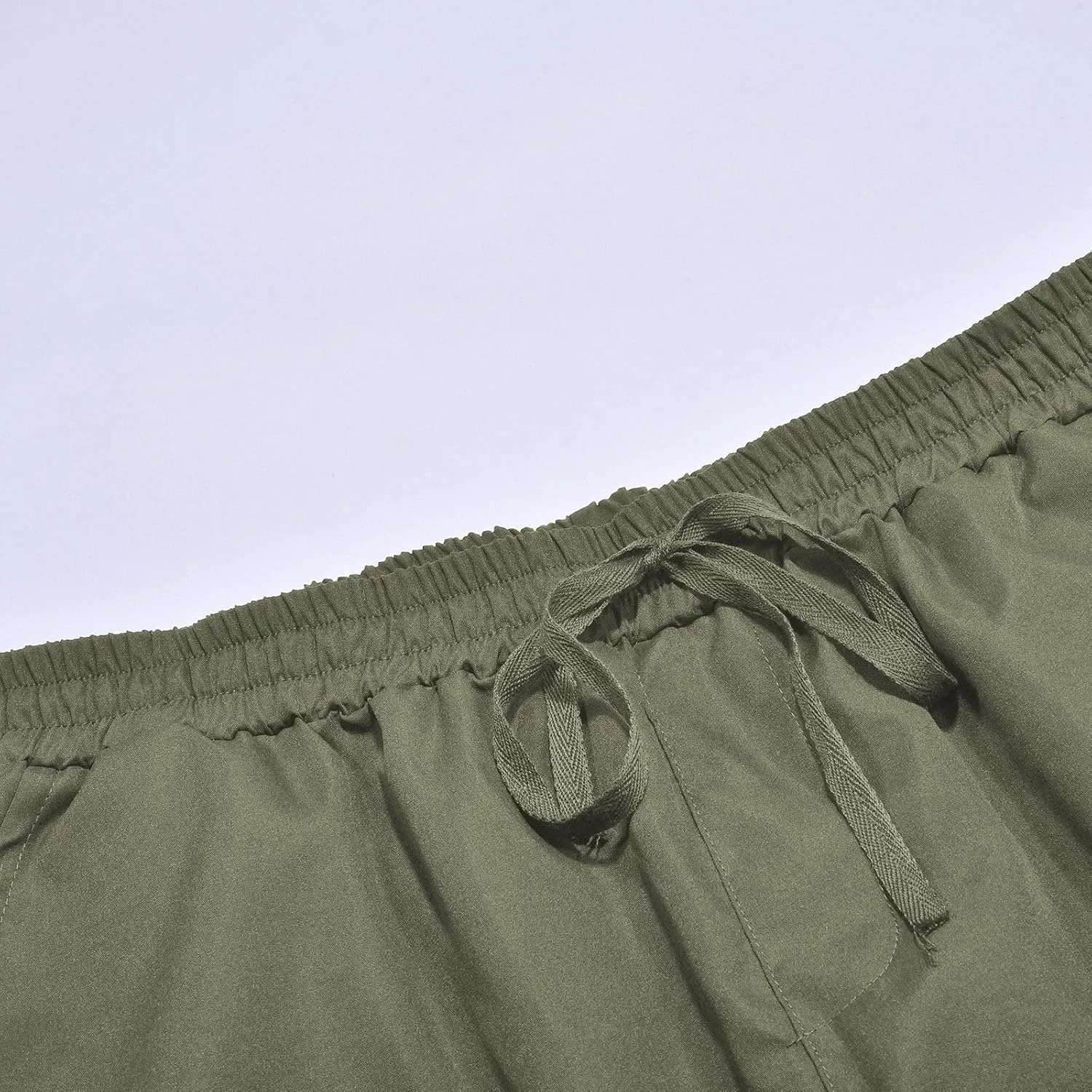 Cargo Work Pants for Men Relaxed-Fit Ripstop Lightweight Trousers Casual Outdoor Hiking Bottom Pant with Multi Pocket