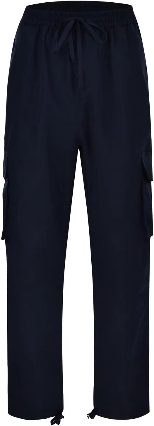 Cargo Work Pants for Men Relaxed-Fit Ripstop Lightweight Trousers Casual Outdoor Hiking Bottom Pant with Multi Pocket