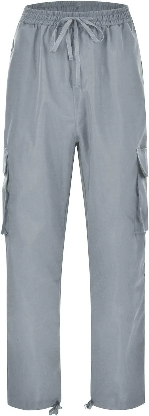 Cargo Work Pants for Men Relaxed-Fit Ripstop Lightweight Trousers Casual Outdoor Hiking Bottom Pant with Multi Pocket