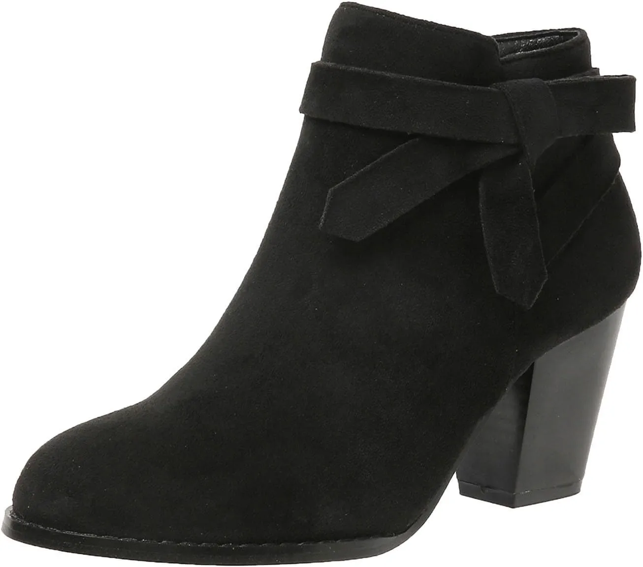 Chunky Heels Dressy for Women Women Ankle Booties Fashion Boots For Women Pointed Toe Chunky Heel Boots Pull On Boot