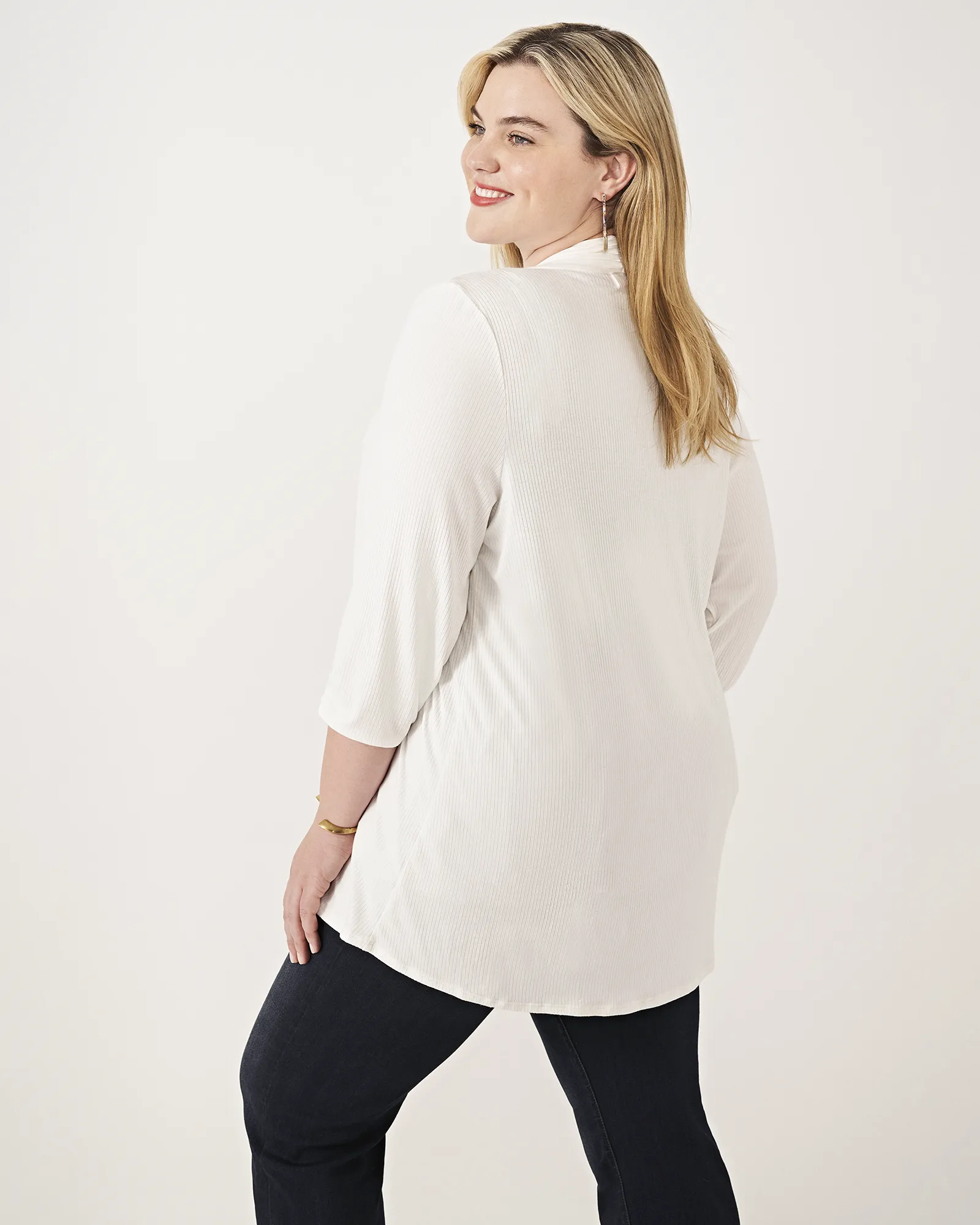 Cia 3/4 Sleeve Cardigan | Ivory