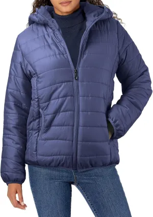 Classic Fashion Thicken Solid Puffer Coat for Womens Insulated Soft Slim Down Coat Long Sleeve Hooded Zipper Outwear