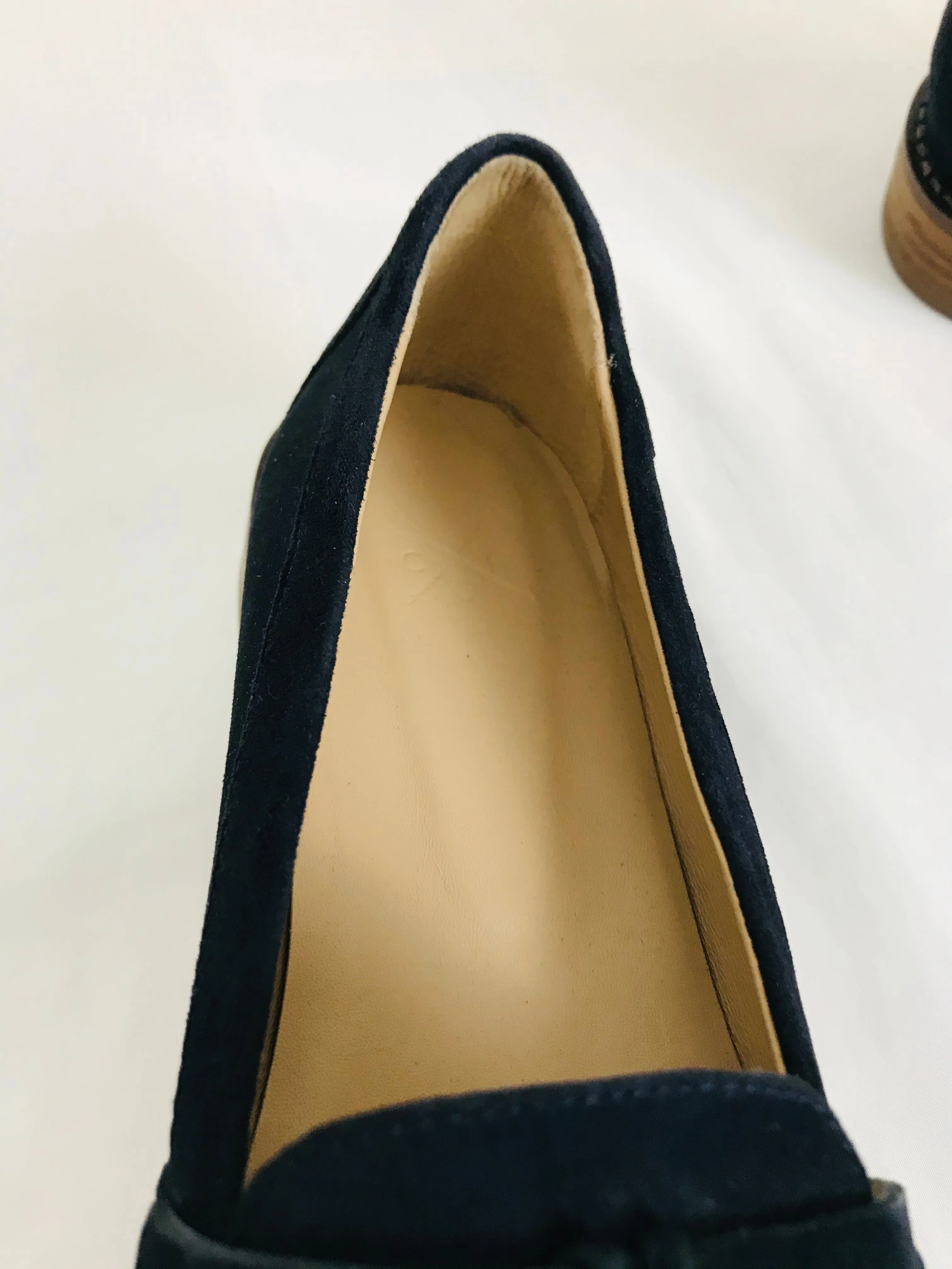 Crew Clothing Women’s Suede Tassle Loafers | 38 UK5 | Blue