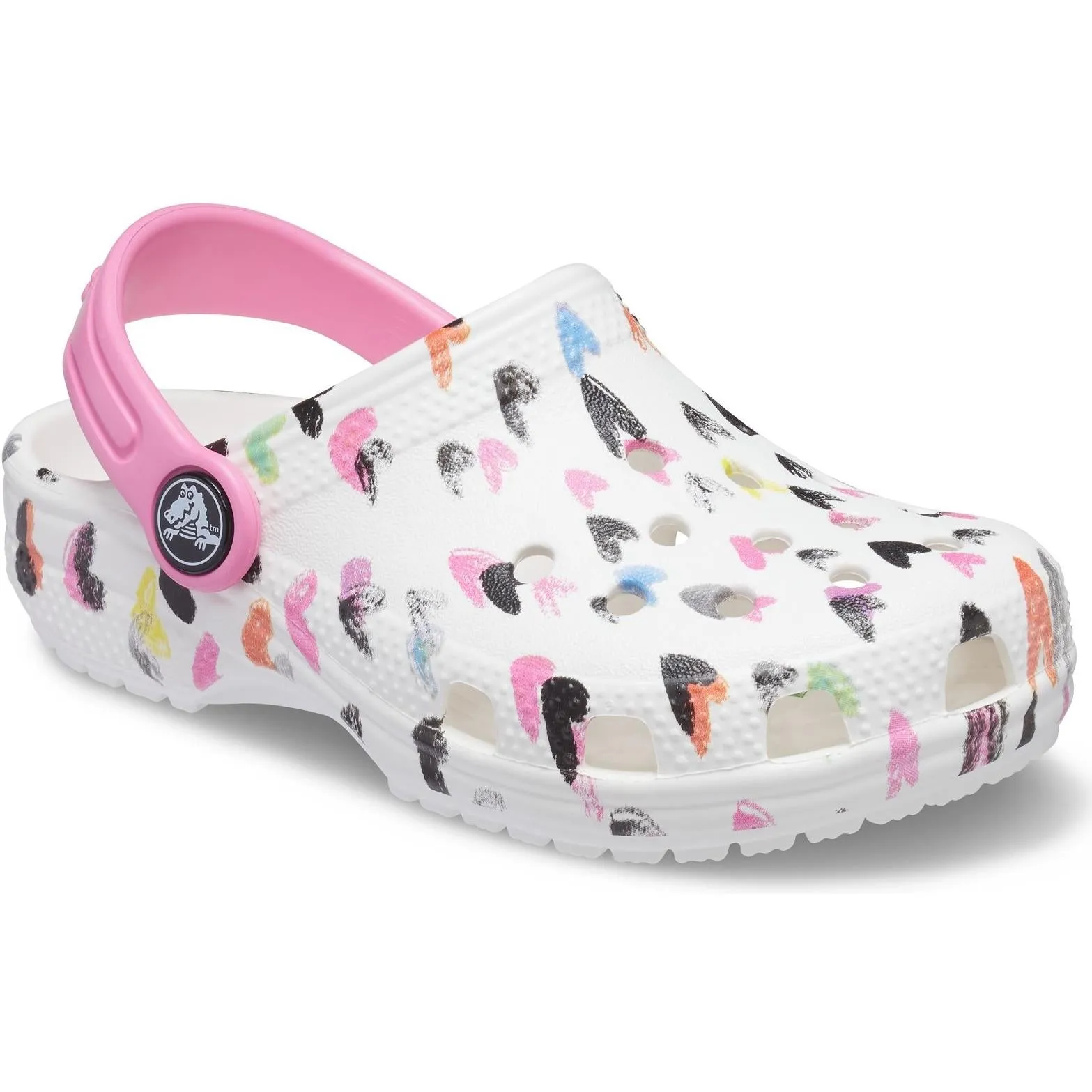 Crocs Classic Heart Print Clog Sandals