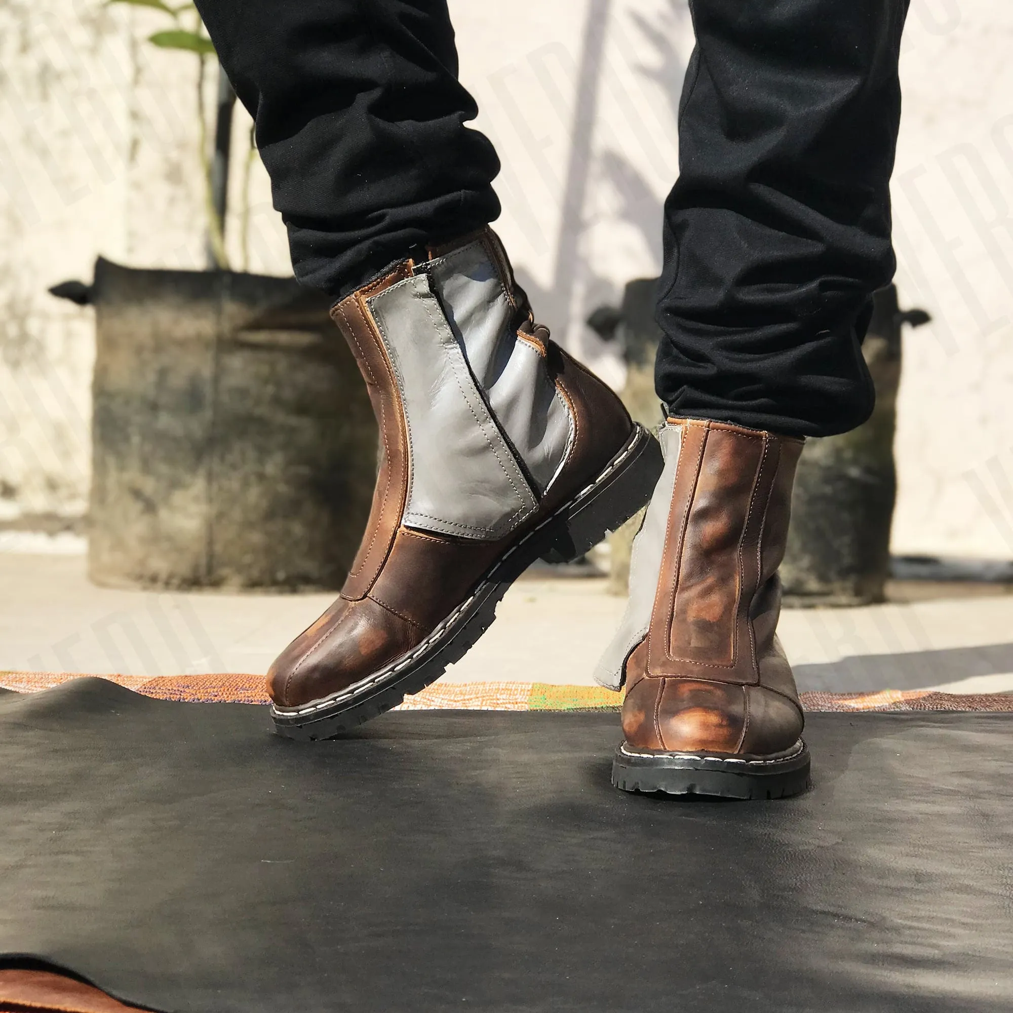 Custom-Made Star War Mandalorian Din Mando Version 2.0 Boots