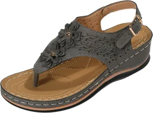 Cute Sandals for Women Dressy, Womens Orthopedic Flip Flops Wedge Sandal 2025 Dressy Summer Comfortable Arch Support