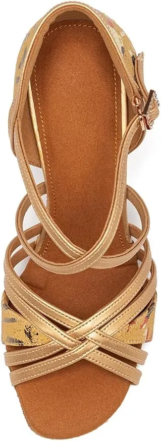 Dance Shoes for Women Latin Ballroom Professional Dancing Heels Shoes Open Toe Salsa Dance Shoes