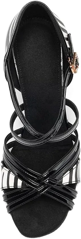 Dance Shoes for Women Latin Ballroom Professional Dancing Heels Shoes Open Toe Salsa Dance Shoes