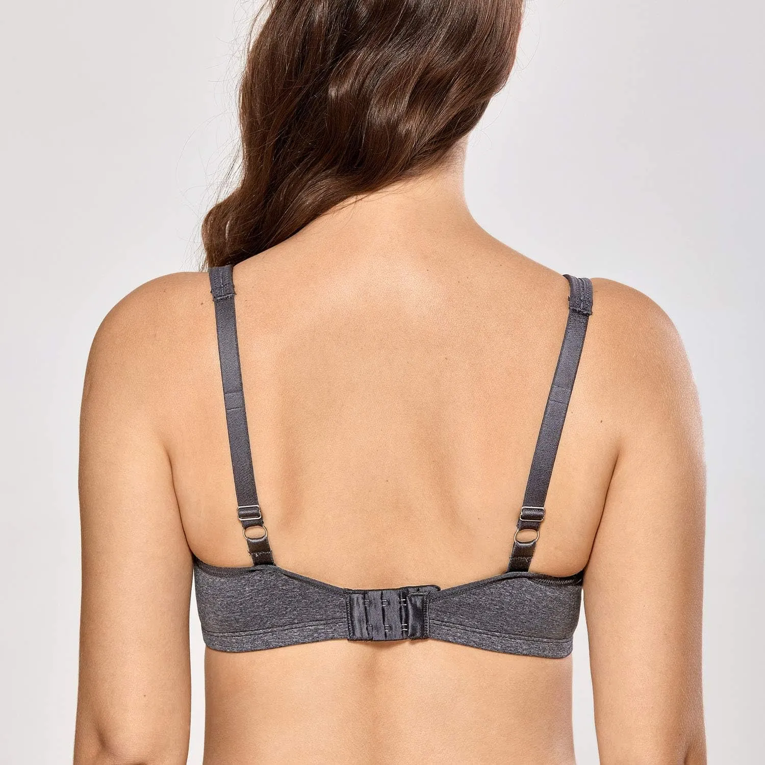 DELIMIRA Women's Minimizer Seamless Full Coverage Underwire Non Padded Bra