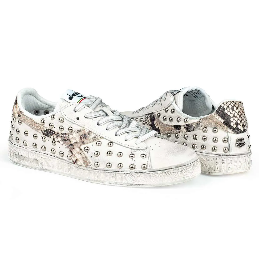 Diadora Game Low Pitonate borchie piccole