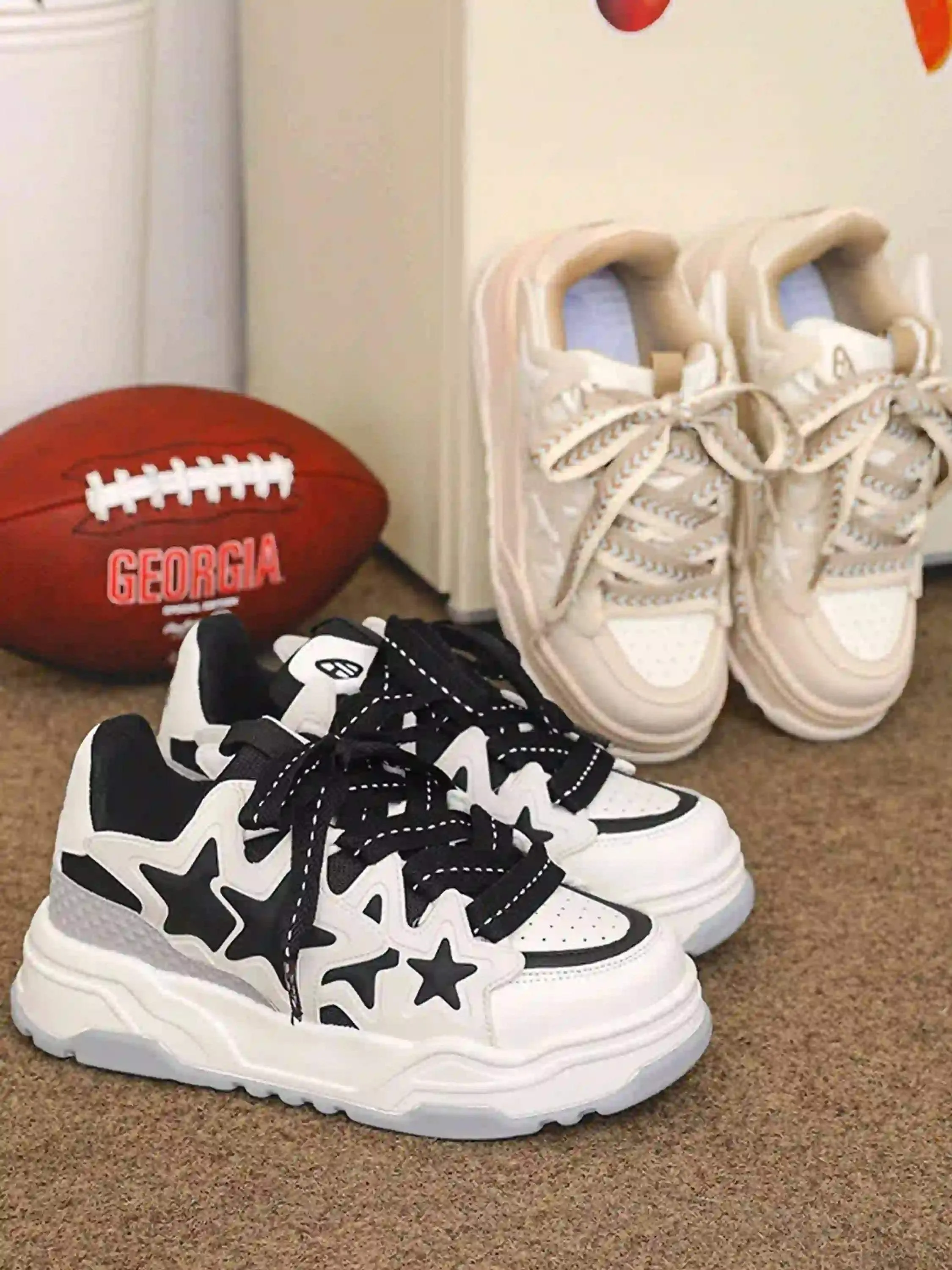 Disguisen Hip-Hop Trendy Star Bread Shoes