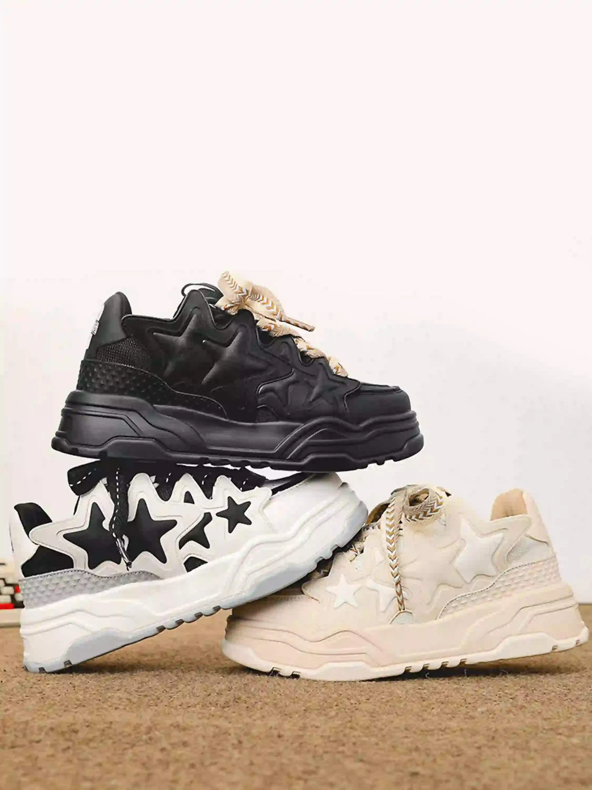 Disguisen Hip-Hop Trendy Star Bread Shoes