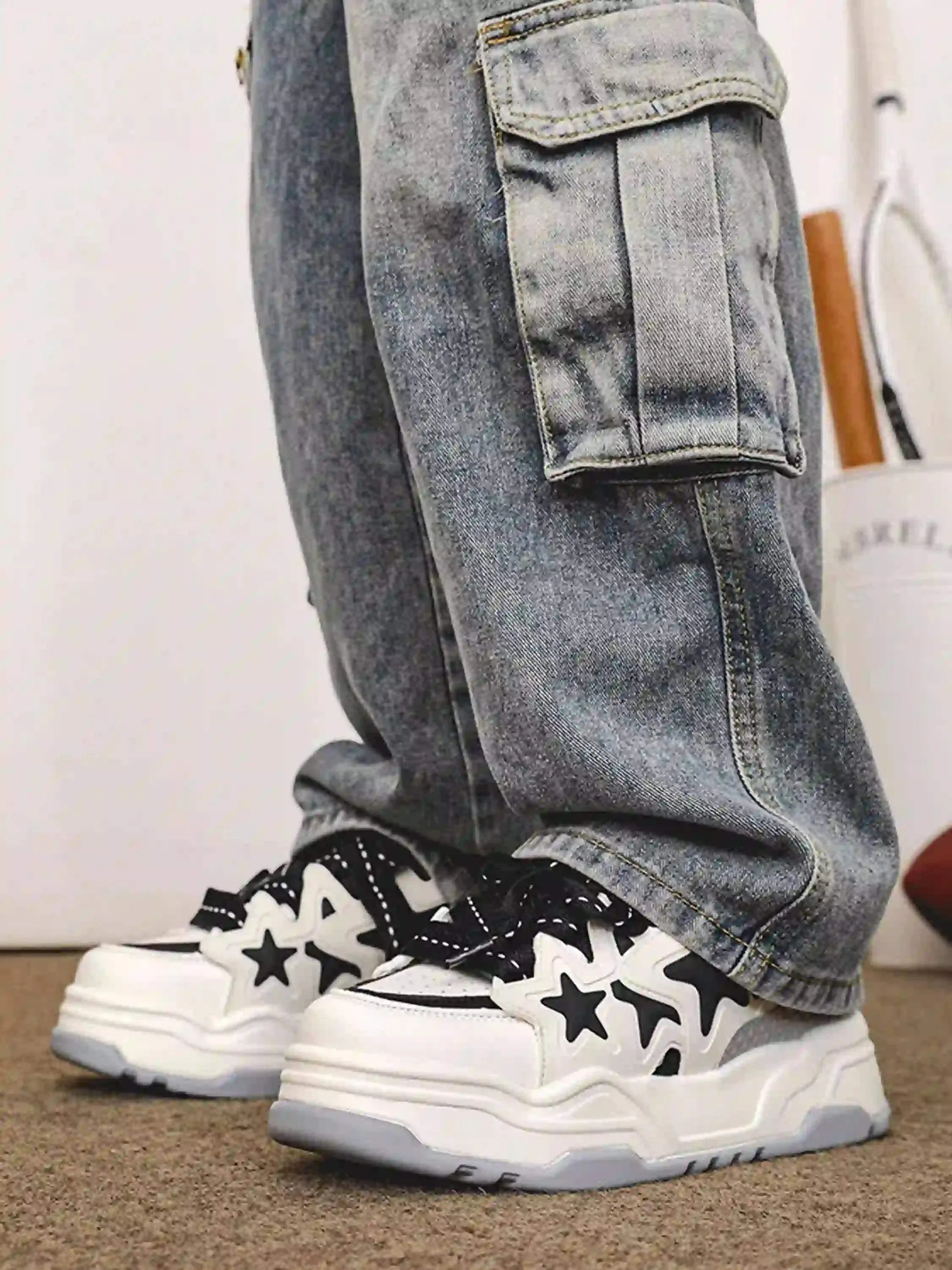 Disguisen Hip-Hop Trendy Star Bread Shoes