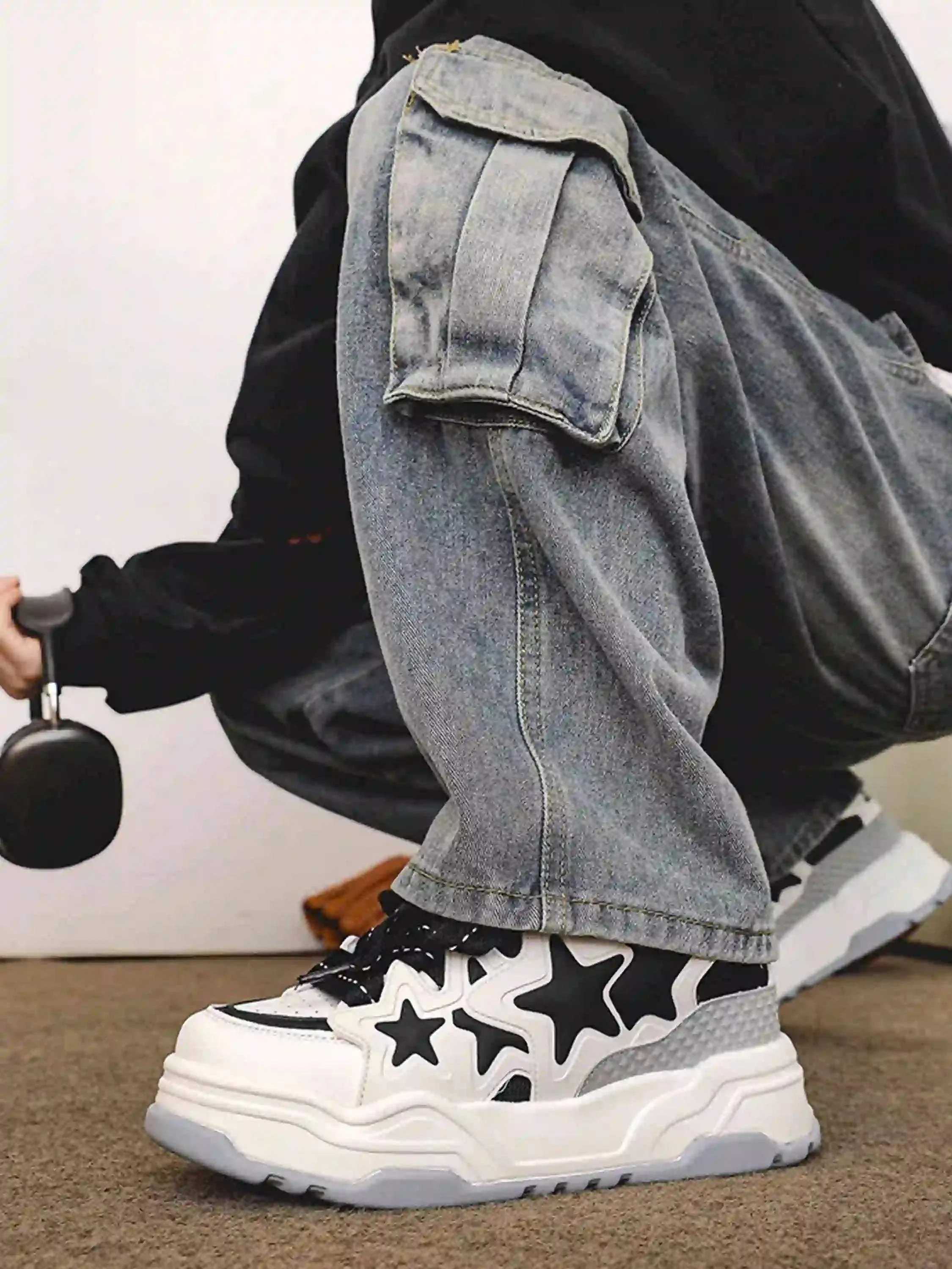 Disguisen Hip-Hop Trendy Star Bread Shoes