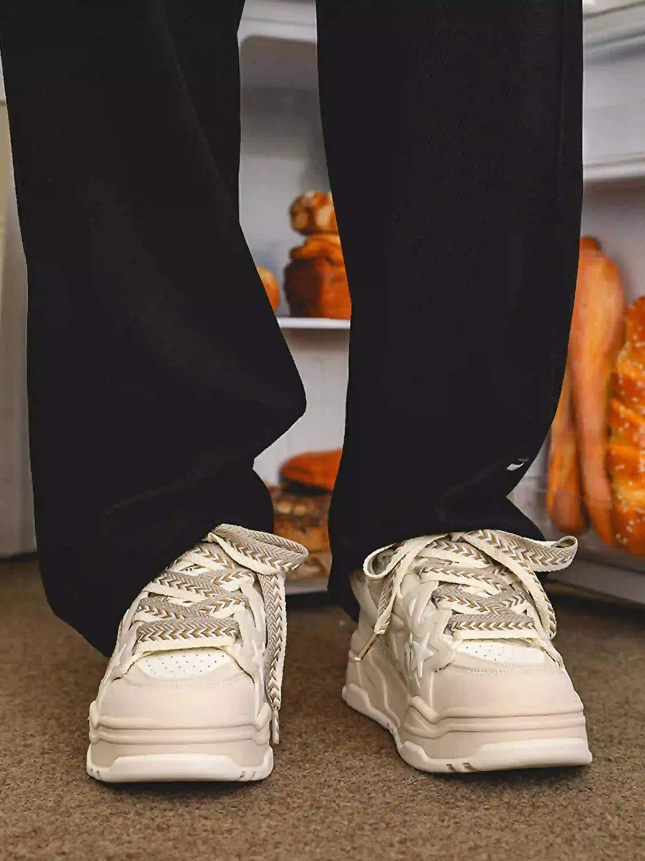 Disguisen Hip-Hop Trendy Star Bread Shoes