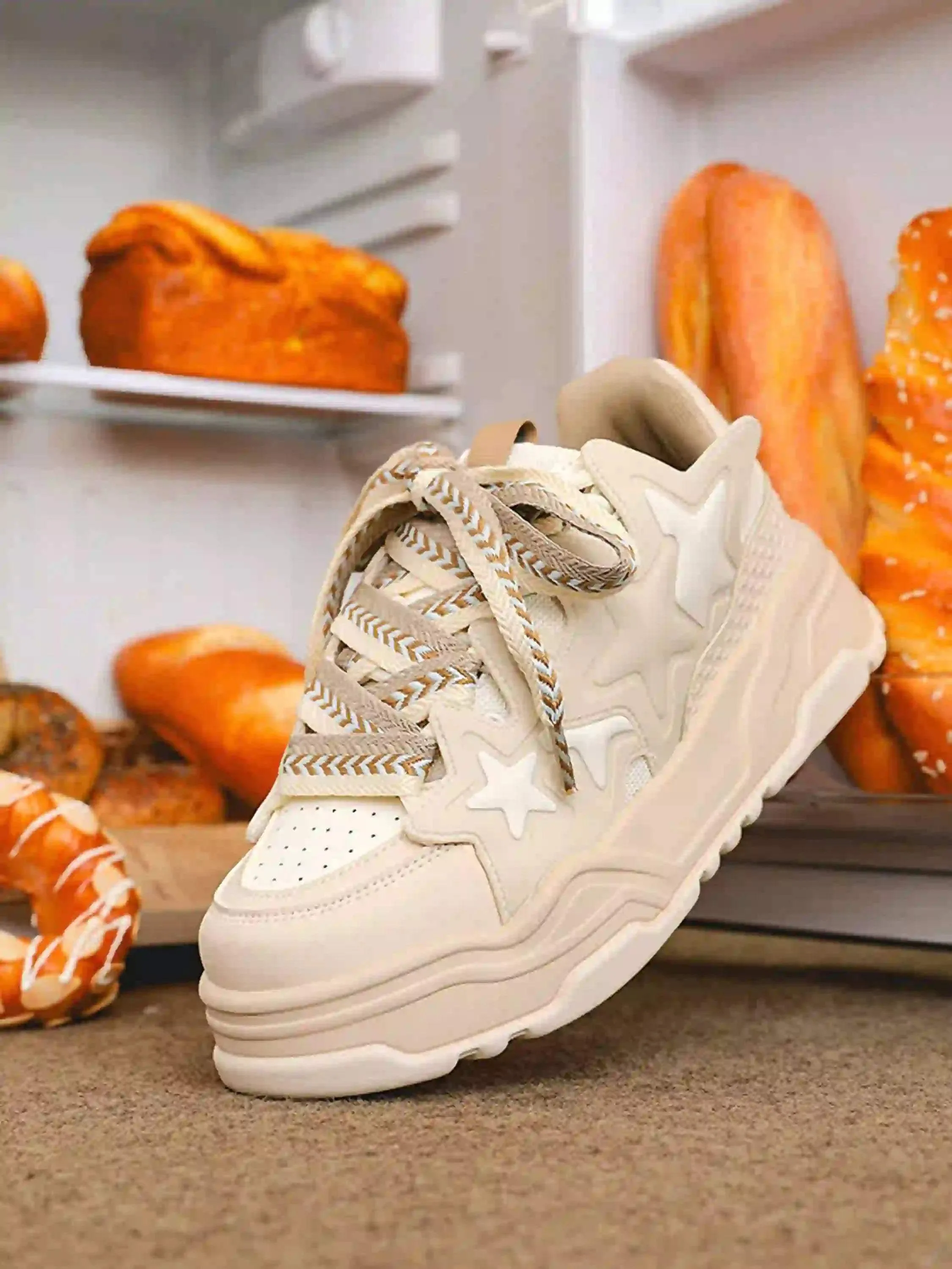 Disguisen Hip-Hop Trendy Star Bread Shoes