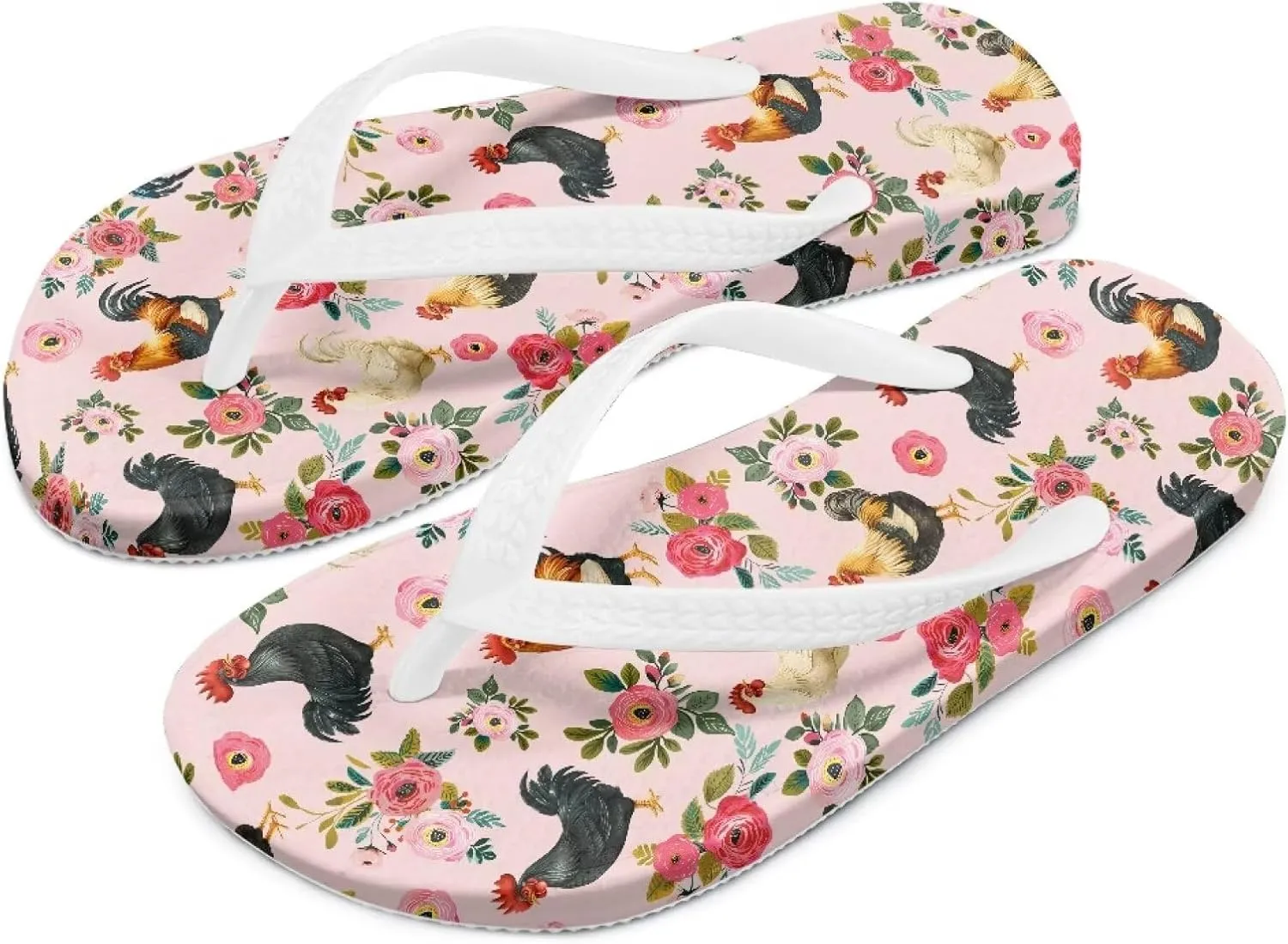 Doojoayie Girls Flip Flops Cute Sandals for Girls Beach Sandals Kids Shower Shoes