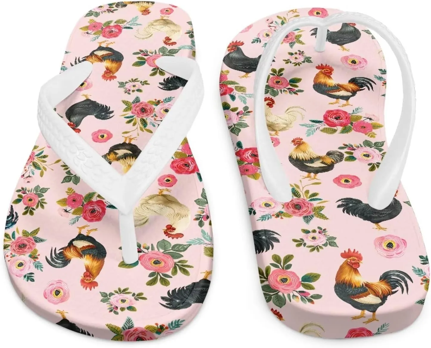 Doojoayie Girls Flip Flops Cute Sandals for Girls Beach Sandals Kids Shower Shoes