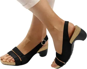 Eduavar Summer Sandals for Women 2023, Wedge Sandals for Women Ultra-Comfy Breathable Sandals Wedge Peep Toe Sandals Shoes