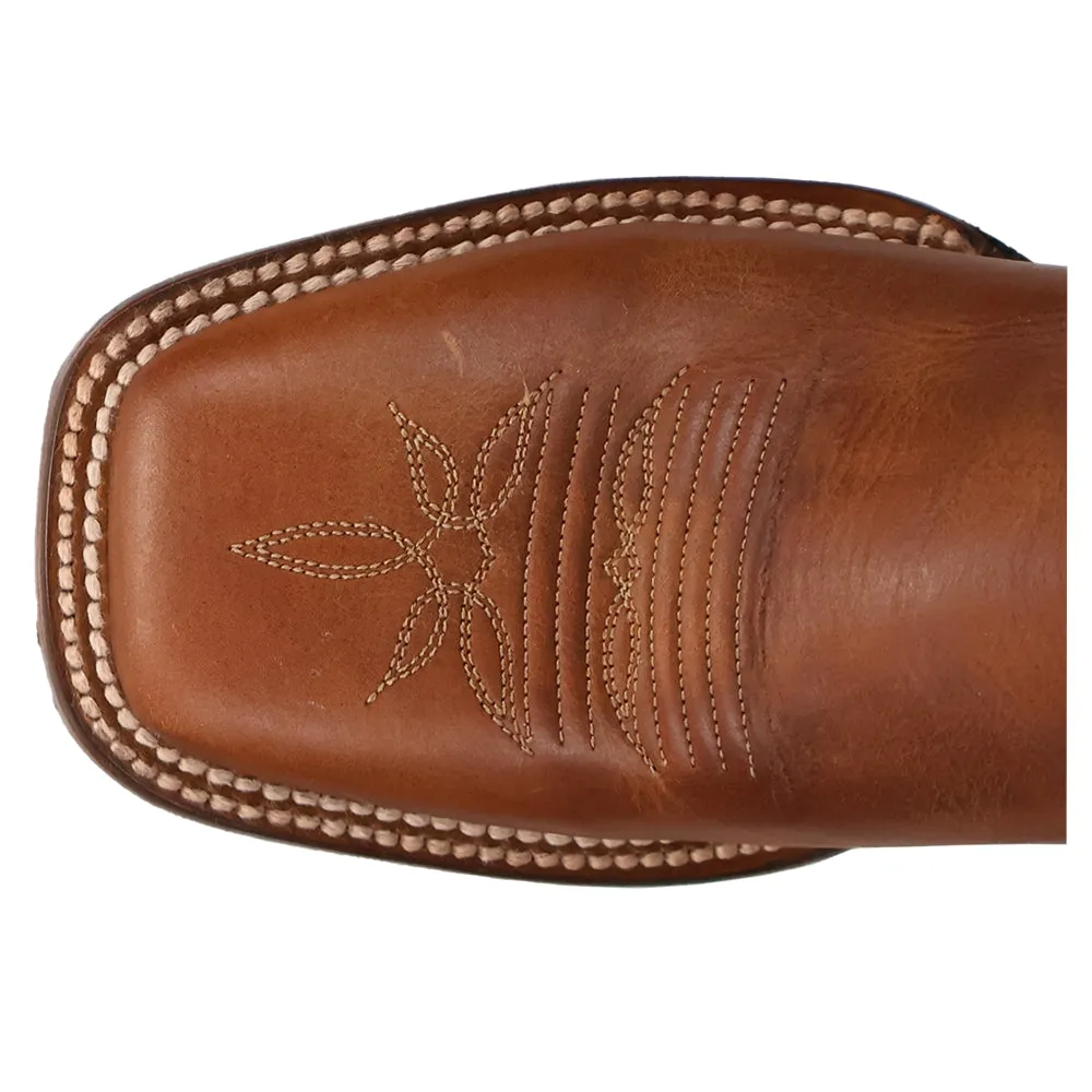 Ellie Embroidery Square Toe Cowboy Boots