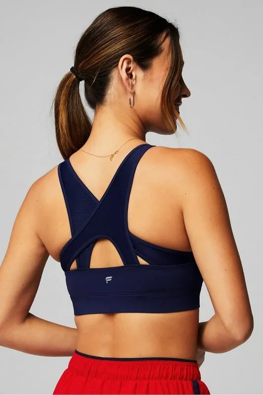 Fabletics Women's Mesh Breathable Medium Impact Sports Bra